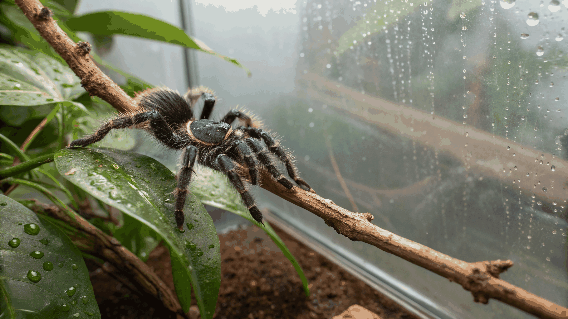 Local spider species in web