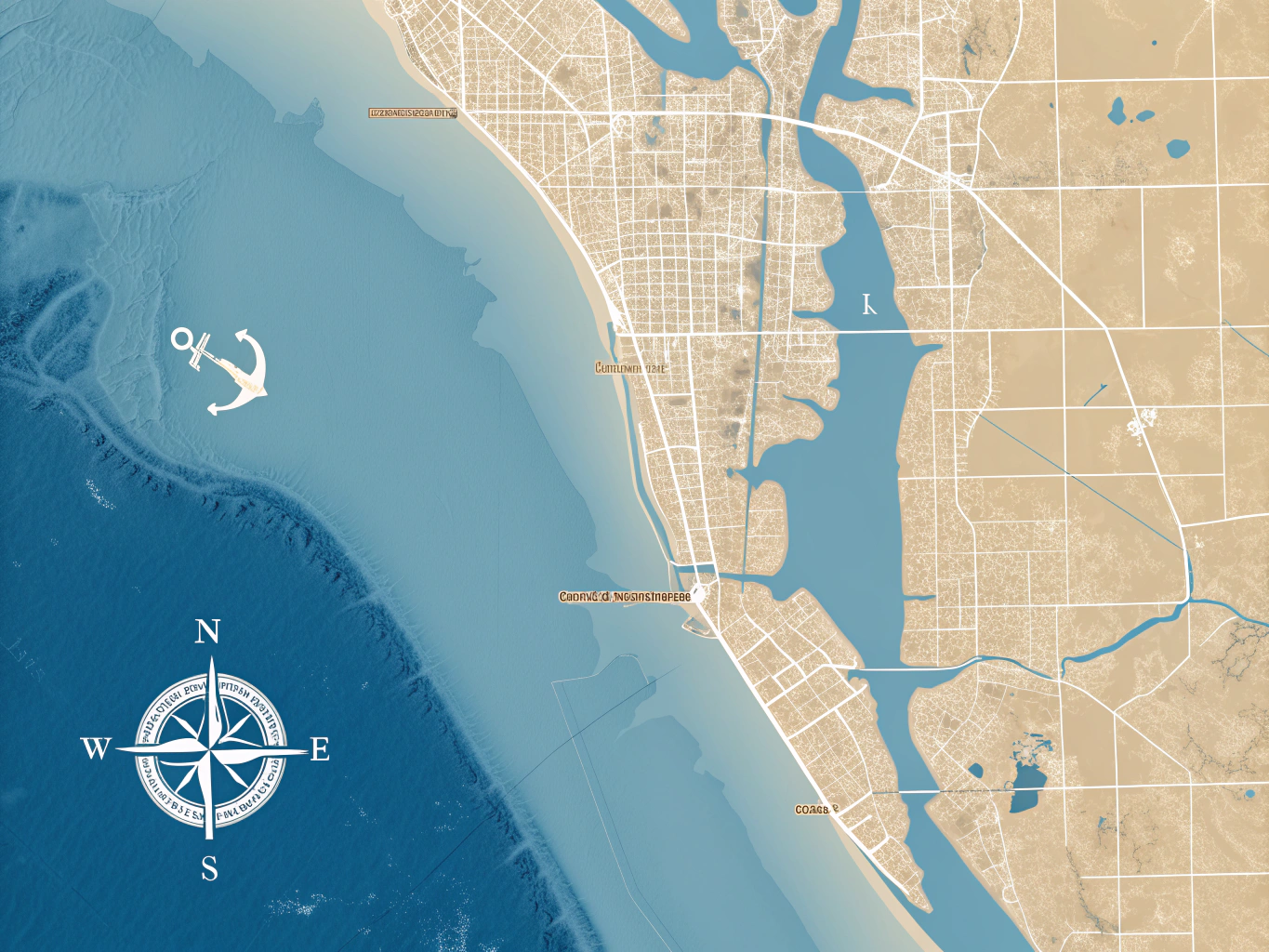 Map showing North Fort Myers and surrounding service areas
