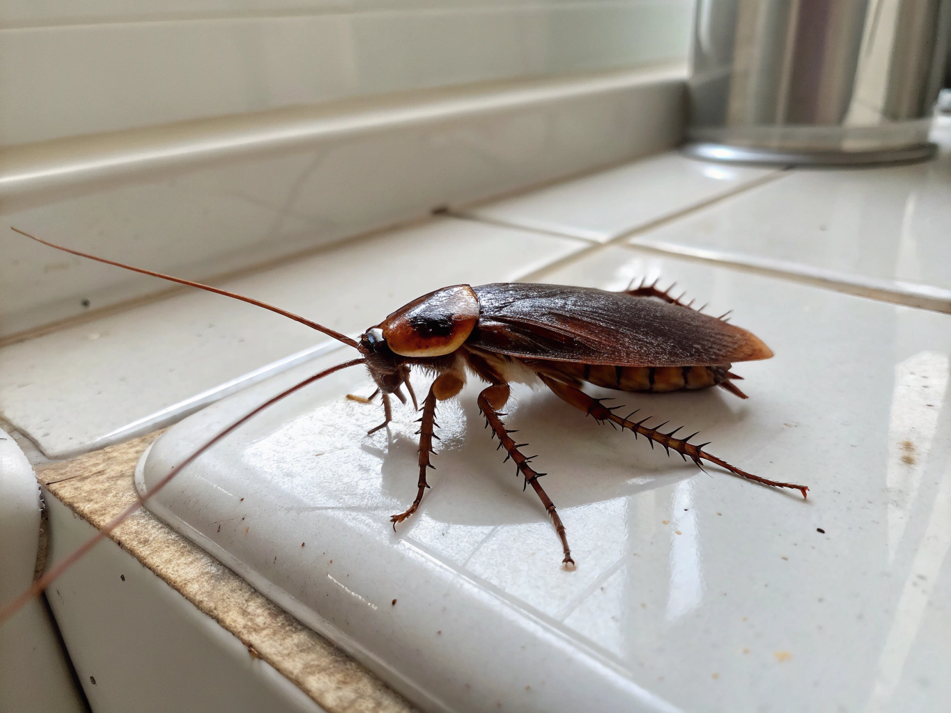 Large Palmetto bug on a wall