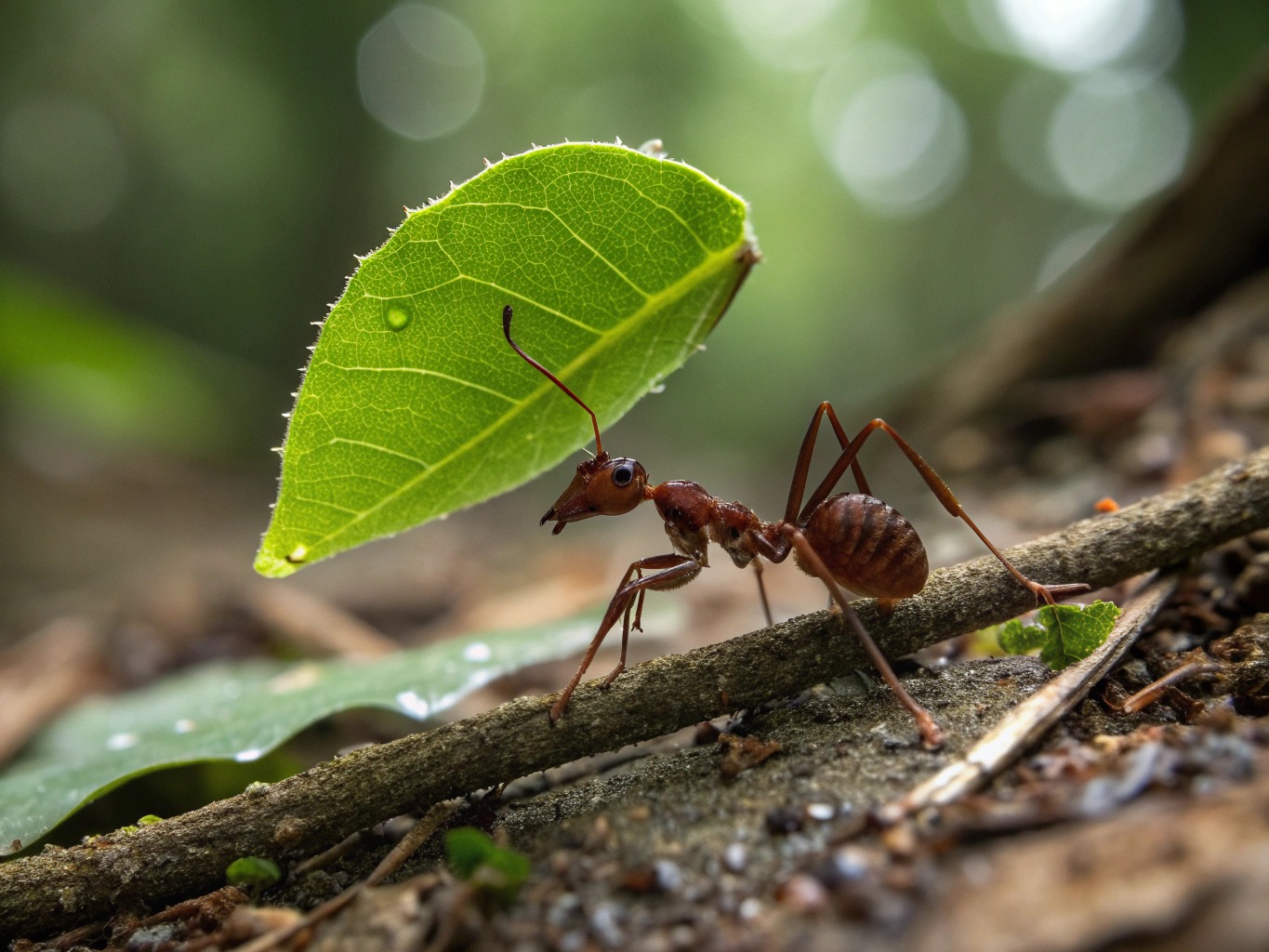 Close up of invasive ants common in Port Charlotte