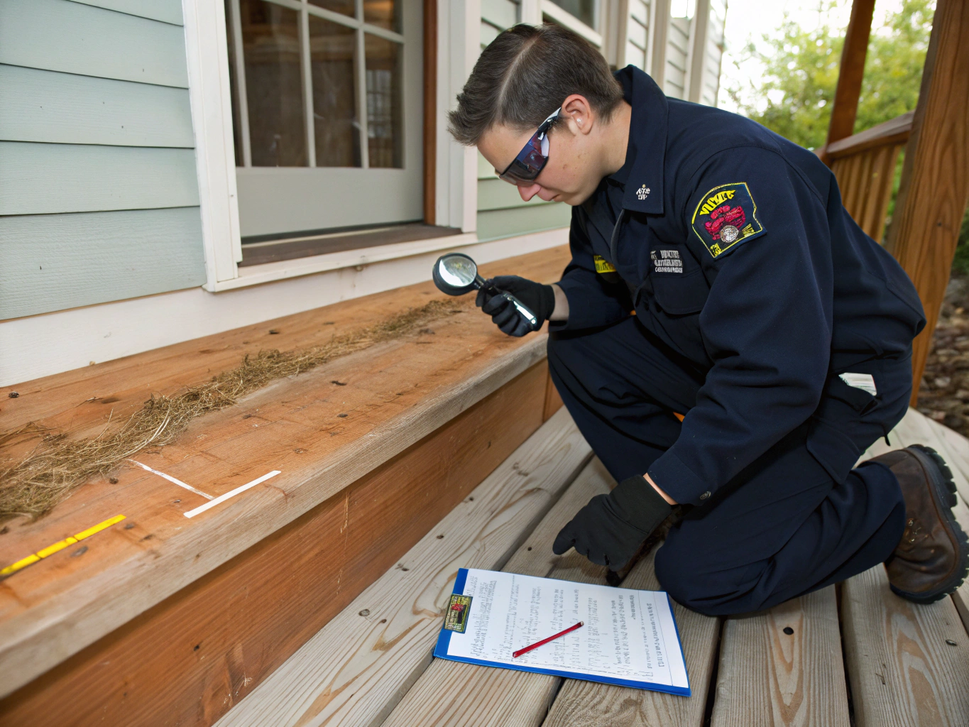 Termite damage inspection